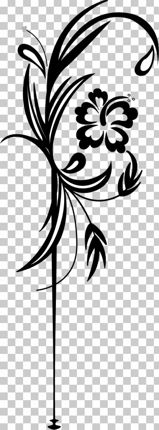 Flower Border Flower Background Floral Line PNG
