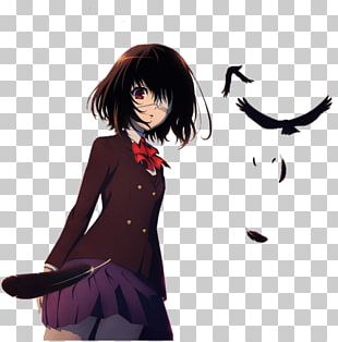 Catgirl Another Anime Kawaii, dark girl anime, Personagem fictício, garota,  anime png