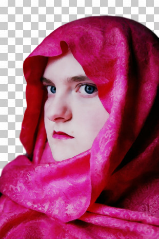 Face Portrait -m- Scarf Lips Close-up PNG