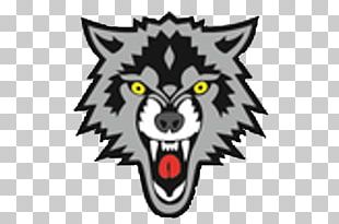 Gray Wolf Logo Graphic Design PNG