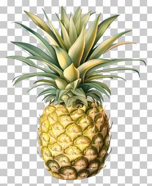 Pineapple - Realistic Pineapple Tropical Fruit PNG