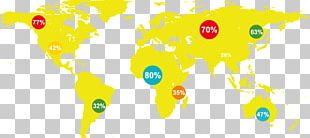 Globe World Map Border PNG