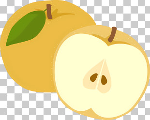 Pear - Yellow Apple Slice Illustration PNG