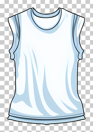 White Shirt - White Sleeveless Shirt PNG