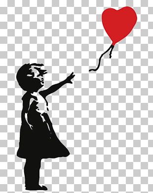 Balloon Girl Stencil Graffiti Street Art PNG, Clipart, Art, Artist ...