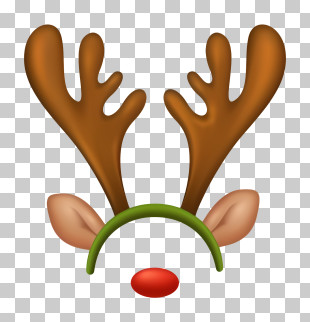 Reindeer - Reindeer Antler Headband Display PNG