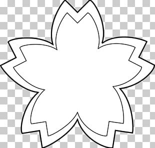 Flower Outline Drawing PNG, Clipart, Black And White, Black And White ...