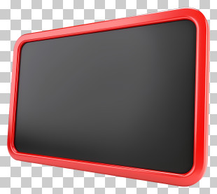 Empty Blackboard - Red-Framed Blackboard For Educational Use PNG