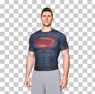 T-shirt Superman Batman Under Armour PNG
