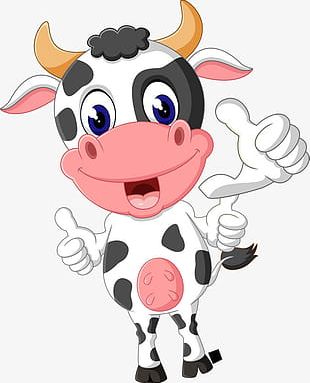 Cartoon Cow PNG Images, Cartoon Cow Clipart Free Download
