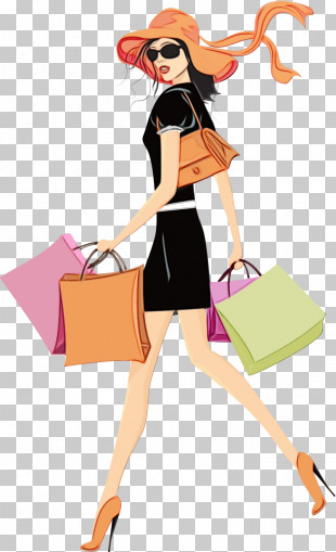 free shopping cartoon clipart