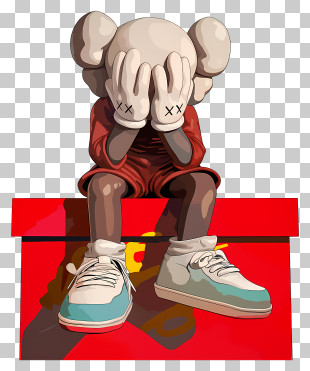 Kaws - Contemporary Art Toy Sculpture PNG