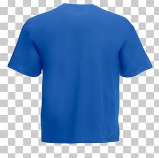 T-shirt Fruit Of The Loom Polo Shirt Crew Neck Royal Blue PNG