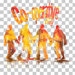 Group - Colorful Co-operative Day Celebration PNG