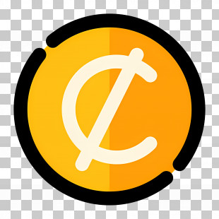 Cent Symbol - Cent Symbol In Yellow Circle PNG