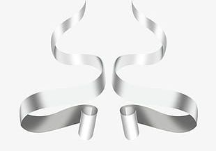 Silver ribbon clipart. Free download transparent .PNG