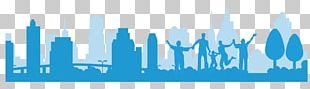 Architecture Silhouette Blue PNG