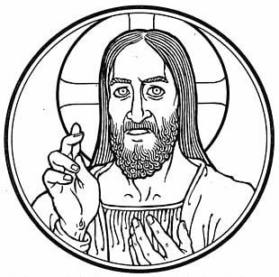 Black And White Picture Of Jesus PNG Images, Black And White Picture Of ...