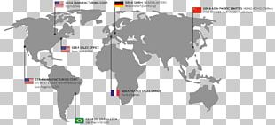 World Map Globe Mercator Projection PNG
