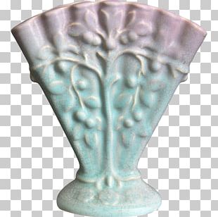 Vase Glass Ceramic Turquoise PNG