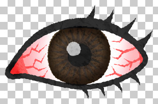 Eye - Illustration Of Bloodshot Eye With Red Veins PNG