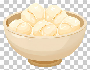 Dumplings - White Dumplings In A Bowl PNG