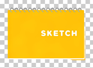 Cartoon - Yellow Sketchbook PNG