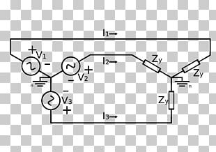 Three-phase Electric Power Y-Î” Transform Wiring Diagram Single-phase Electric Power PNG