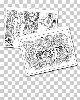 Funny Coloring Book Instant Download Swear Word Coloring Book for