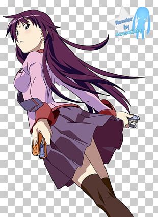 Monogatari Series Hitagi Senjougahara Anime Art PNG, Clipart, Anime ...