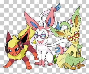 Sylveon Flareon Eevee Leafeon Vaporeon PNG