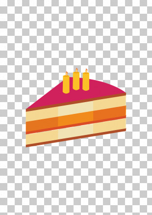 Yellow Logo Rectangle Cake Flag PNG