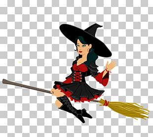 Witchcraft Spell Broom PNG