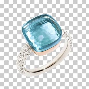 Arije Ring Topaz Diamond Pomellato PNG