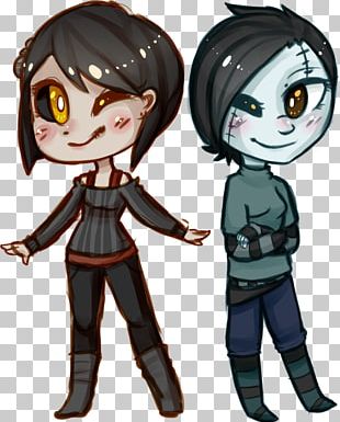Black Hair Human Cartoon Legendary Creature PNG