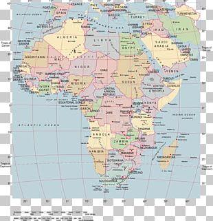 Africa World Map Geographic Coordinate System PNG