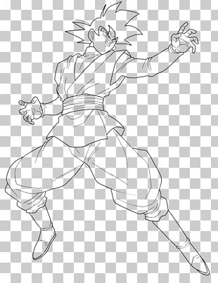 Line art Goku Vegeta Trunks Dragon Ball Z Dokkan Battle, ball