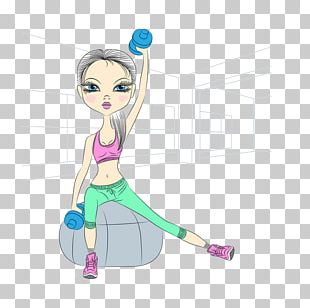 Fitness Girl Cartoon PNG Images, Fitness Girl Cartoon Clipart Free Download