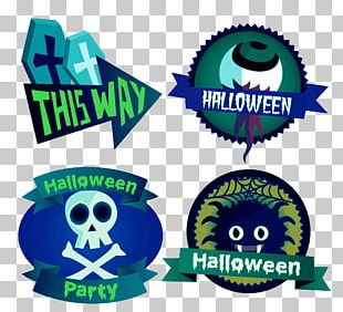 Halloween Sticker Label PNG