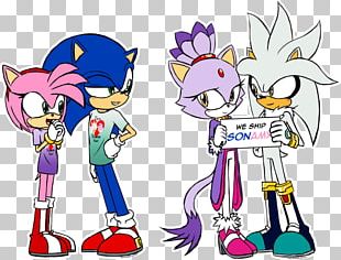 Sonamy Family By Donamorteboo - Sonic And Amy's Family - Free Transparent  PNG Clipart Images Download