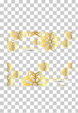Light Snowflake Christmas Gold PNG