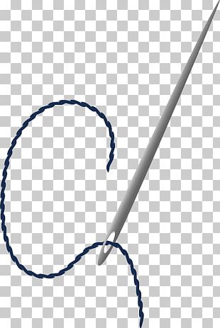 Sewing Needle Thread Yarn Stitch PNG - black and white, button