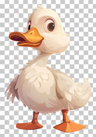 Cartoon Duck - Cute Cartoon Duck For Playful Animation PNG