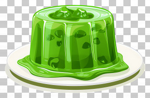 Gelatin Dessert - Green Gelatin Dessert Illustration PNG