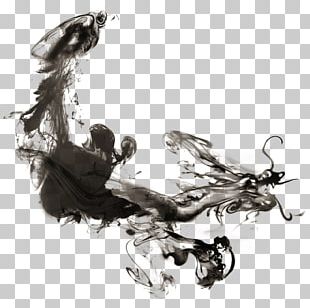 China Ink Wash Painting Chinese Dragon PNG