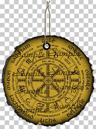 Wheel Of The Year Christmas Ornament 01504 Brass PNG