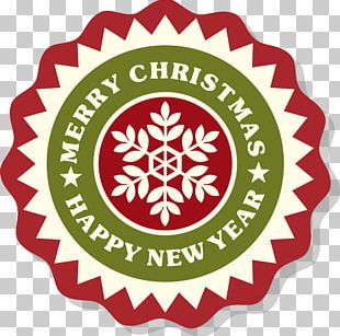 Christmas Decoration Label Sticker Zazzle PNG