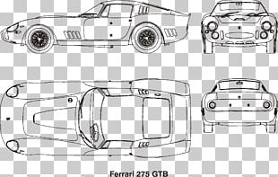 Car Door Ferrari 275 Sketch PNG