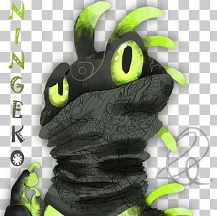 Gecko Ninja Scarf Font PNG