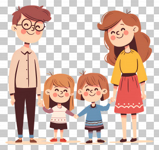 Happy Family - Happy Family Illustration PNG